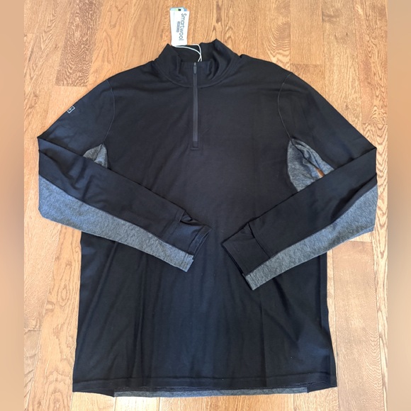 New VRST X Smartwool Men’s 1/4 Zip Pullover Merino Wool Size Large MSRP $118 - Picture 1 of 7